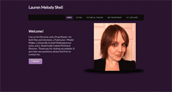 Desktop Screenshot of laurenmelodyshell.com